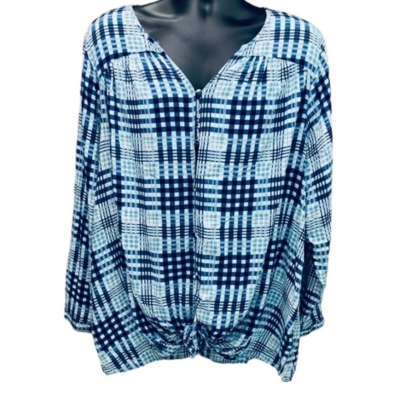 Lane Bryant Tie Front Tunic - Picture 1 of 4